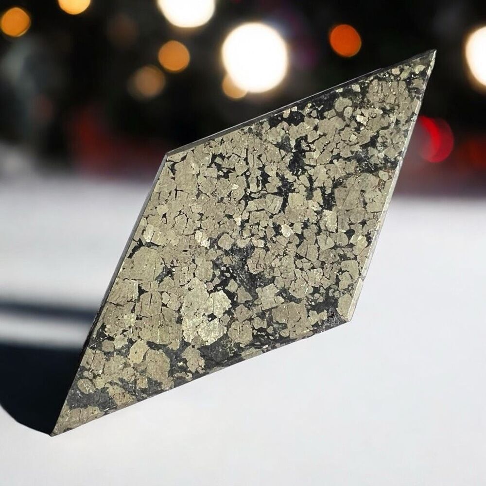 Pyrite Agate Crystal Large Diamond‎ / Rhombus 0.52lbs